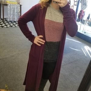 Plum cardigan